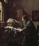 Johannes Vermeer Astronomers painting